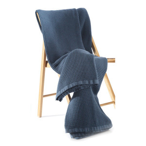 Луксозно памучно одеяло в синьо Марбела